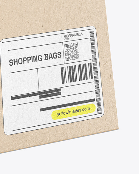Kraft Paper Shopping Bag Mockup