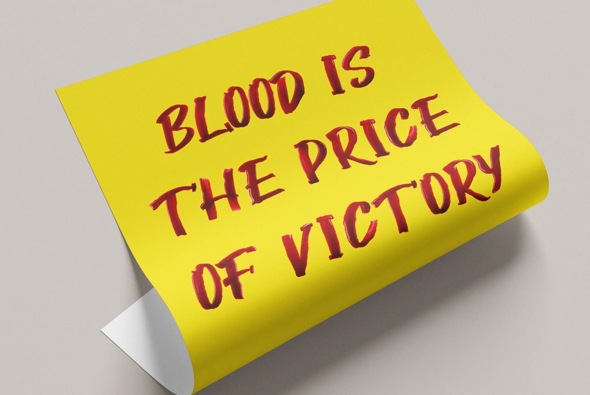 Bloody Font Bloody Font