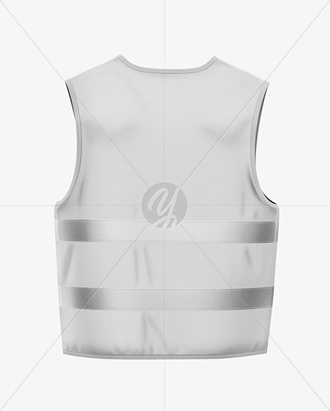 Safety Vest Mockup - Back View