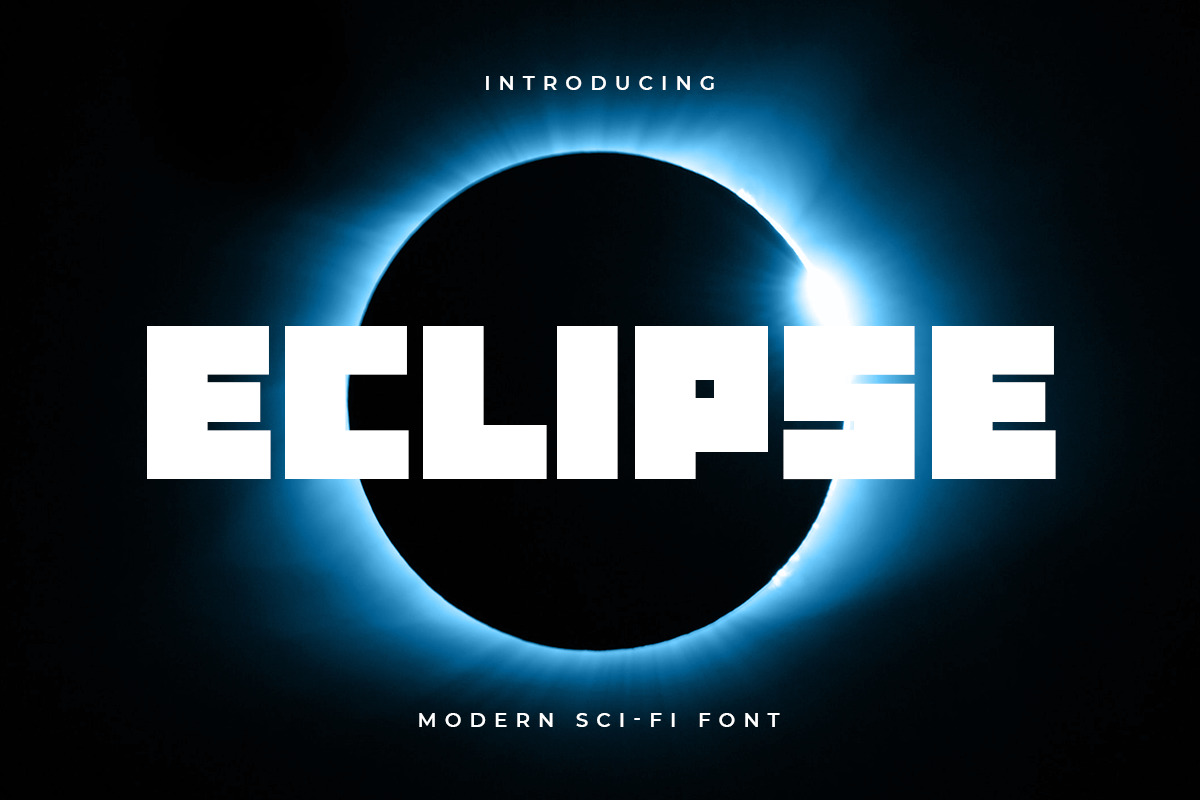Eclipse - Modern Sci-fi Font Eclipse - Modern Sci-fi Font