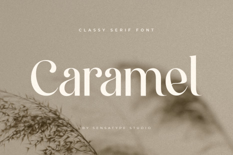 Caramel - Classy serif Font - Unique font