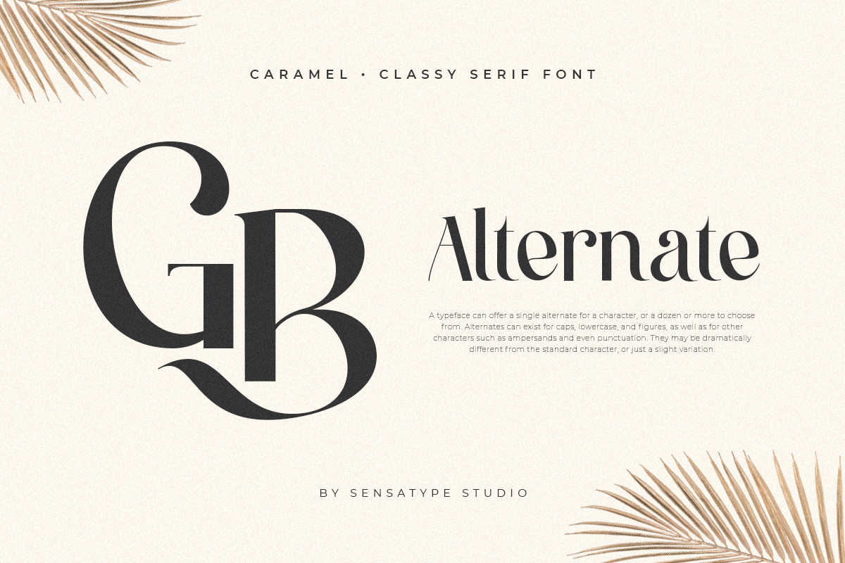 Caramel - Classy serif Font Caramel - Classy serif Font