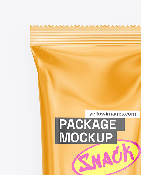 Glossy Snack Package Mockup