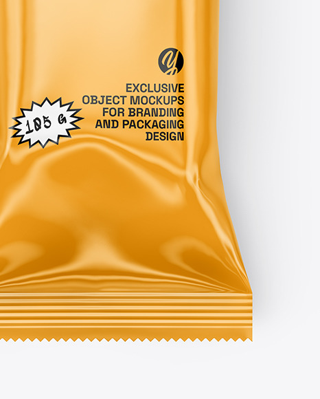 Glossy Snack Package Mockup