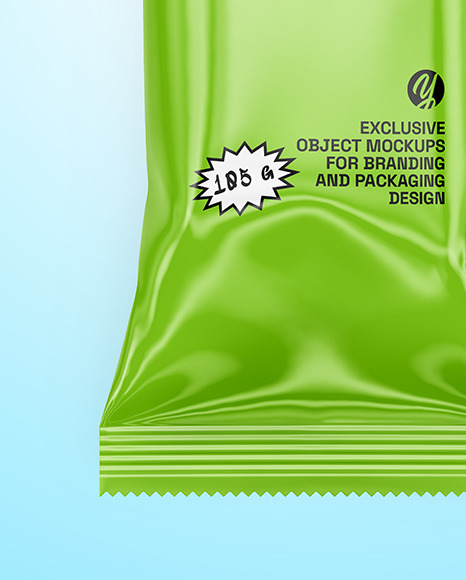 Glossy Snack Package Mockup