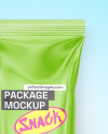 Glossy Snack Package Mockup