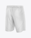 Shorts Mockup - Back Half Side View