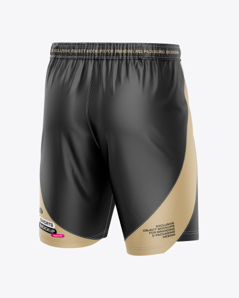 Shorts Mockup - Back Half Side View - Soccer mockup