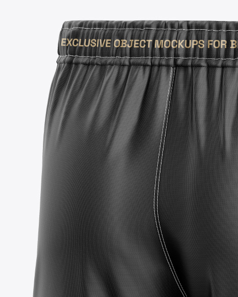 Shorts Mockup - Back Half Side View