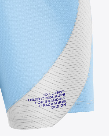 Shorts Mockup - Back Half Side View