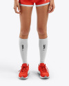 Woman Wearing a Full Volleyball Kit Mockup