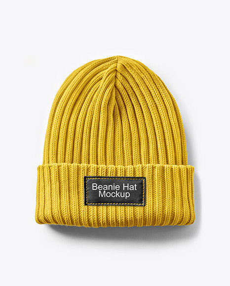 Beanie Hat Mockup - Knitting