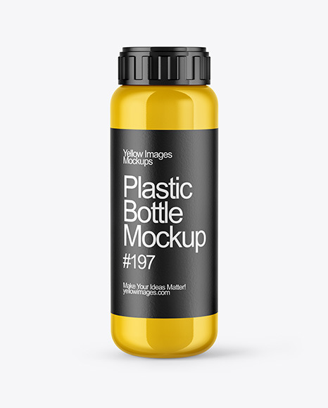 Glossy Bottle Mockup