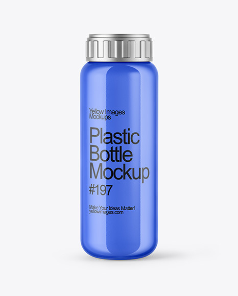 Glossy Fertilizer Bottle Mockup