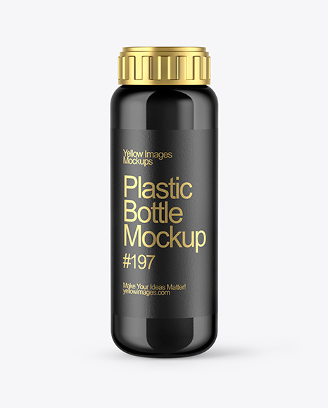 Glossy Fertilizer Bottle Mockup