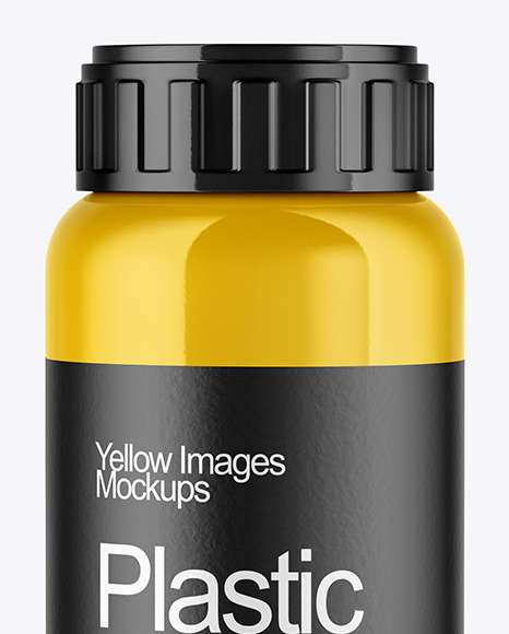 Glossy Fertilizer Bottle Mockup