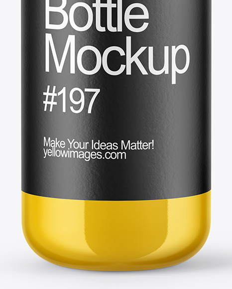 Glossy Fertilizer Bottle Mockup
