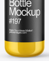 Glossy Fertilizer Bottle Mockup