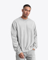 Man Wearing an Oversize Sweatshirt Mockup