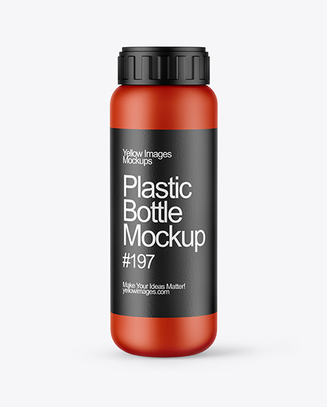 Matte Fertilizer Bottle Mockup - Can bottle mockup