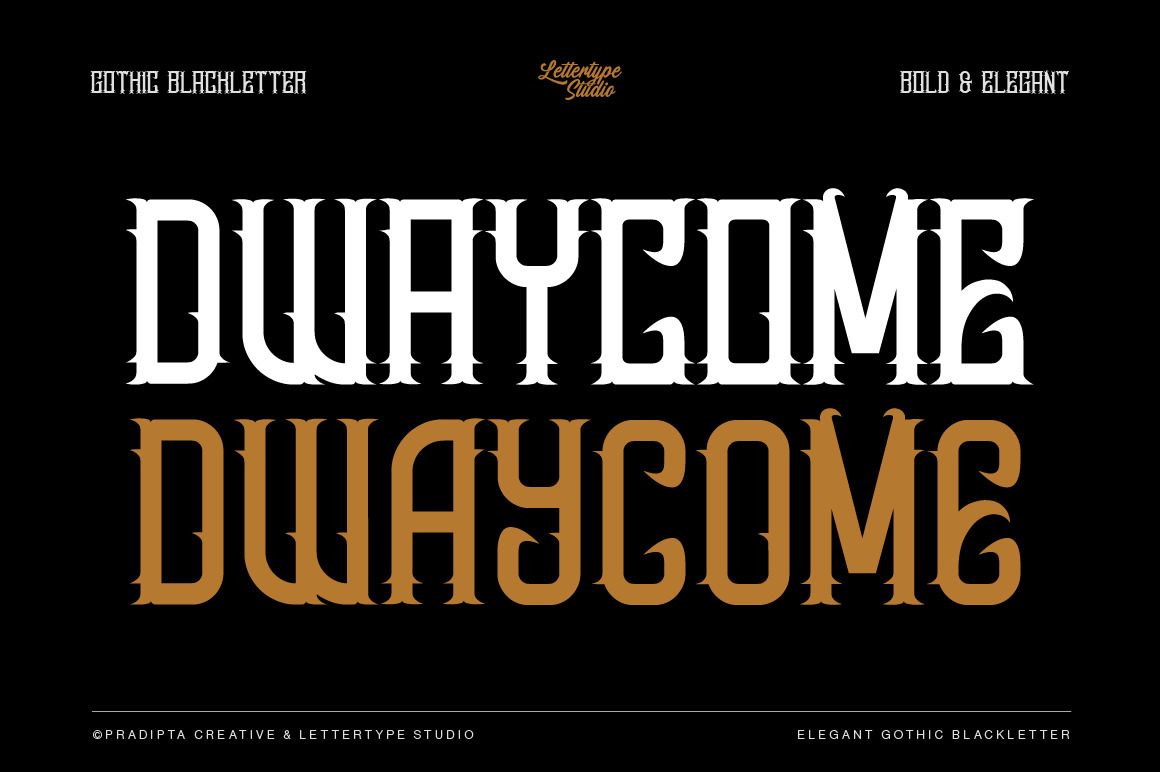 Dwaycome Gothic Blackletter Display Fonts Dwaycome Gothic Blackletter Display Fonts