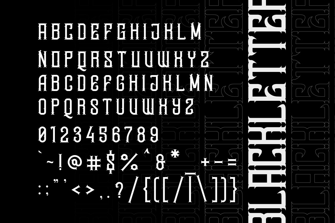 Dwaycome Gothic Blackletter Display Fonts Dwaycome Gothic Blackletter Display Fonts