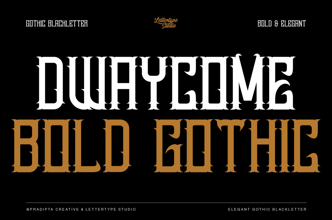Dwaycome Gothic Blackletter Display Fonts Dwaycome Gothic Blackletter Display Fonts