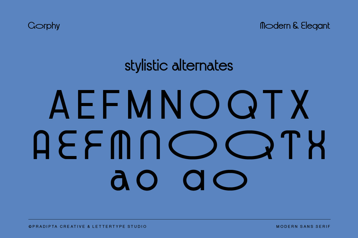 Gorphy Modern & Elegant Sans Serif Gorphy Modern & Elegant Sans Serif