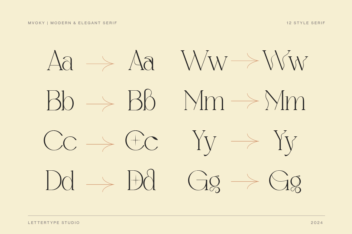 Mvoky Modern & Elegant Serif Family Mvoky Modern & Elegant Serif Family