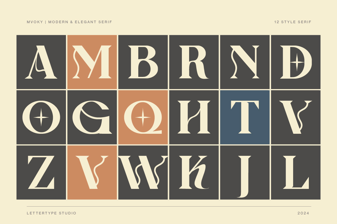 Mvoky Modern & Elegant Serif Family Mvoky Modern & Elegant Serif Family