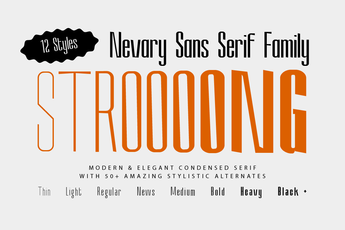 Nevary Modern & Elegant Sans Serif Family Nevary Modern & Elegant Sans Serif Family