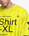 A Man Wearing an Oversize T-Shirt and a Bucket Hat Mockup