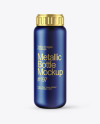 Metallic Fertilizer Bottle Mockup