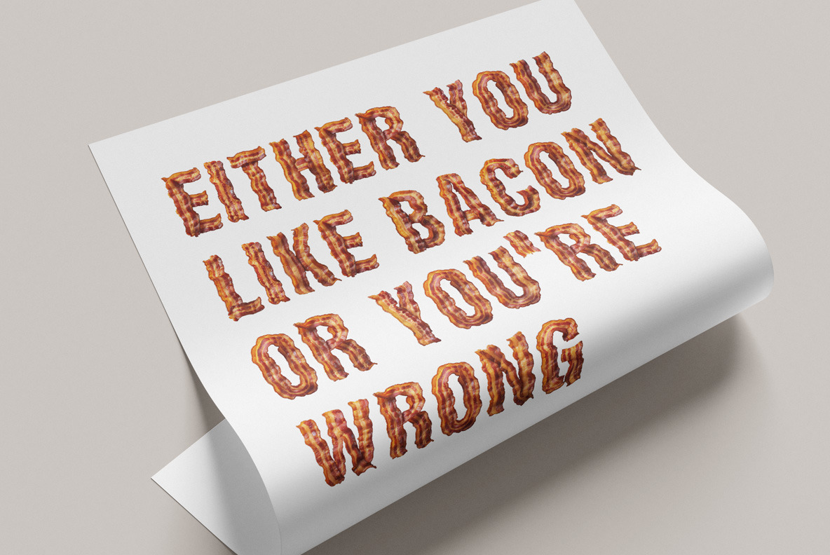 Bacon Font Bacon Font
