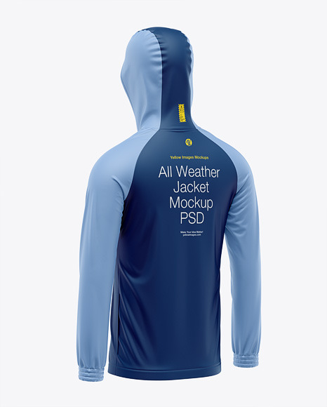 Hooded All Weather Jacket Mockup - Bomber jacket mockup