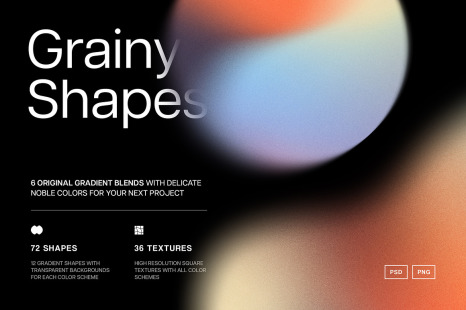 Gradient Shapes Collection - Rounded