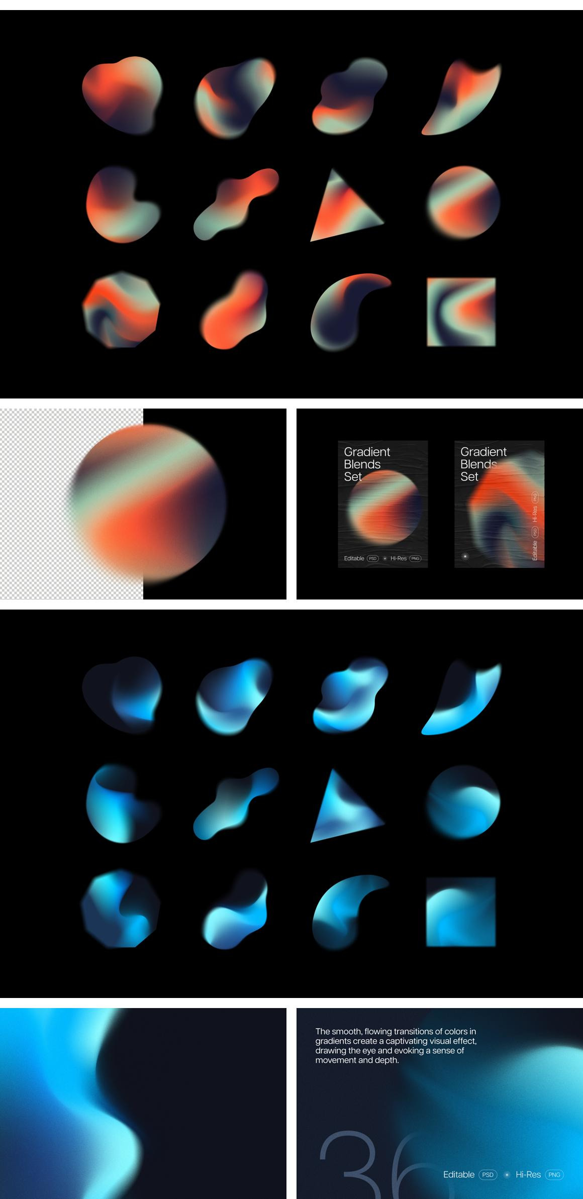 Gradient Shapes Collection Gradient Shapes Collection