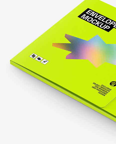 Closed Matte Envelope Mockup