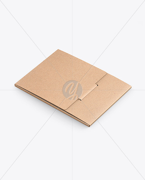 Closed Kraft Paper Envelope Mockup