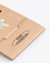 Closed Kraft Paper Envelope Mockup