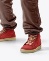 Werewolf Wearing Varsity Jacket and Pants Mockup