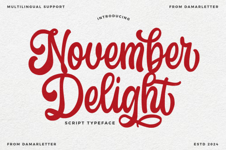 November Delight - Font for canva