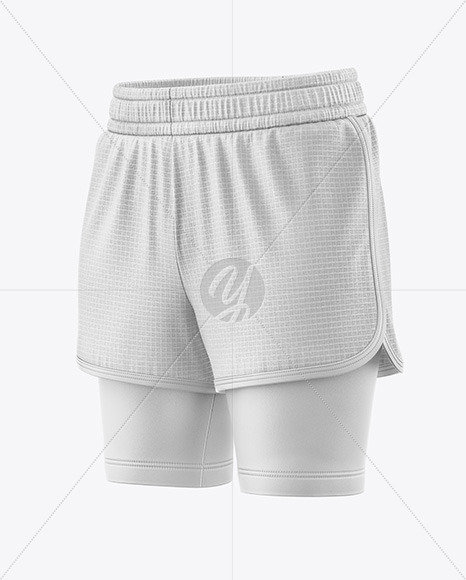 Two-Layer Training Shorts - Half Side View