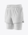 Two-Layer Training Shorts - Half Side View