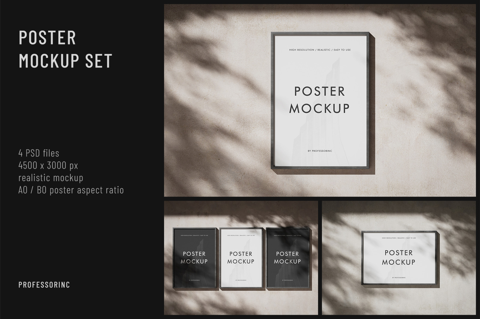 A0 / B0 Poster Mockup A0 / B0 Poster Mockup