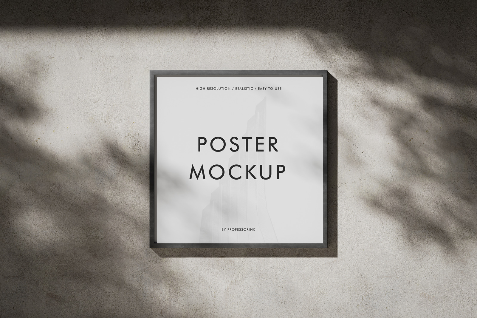 Square Poster Mockup Set