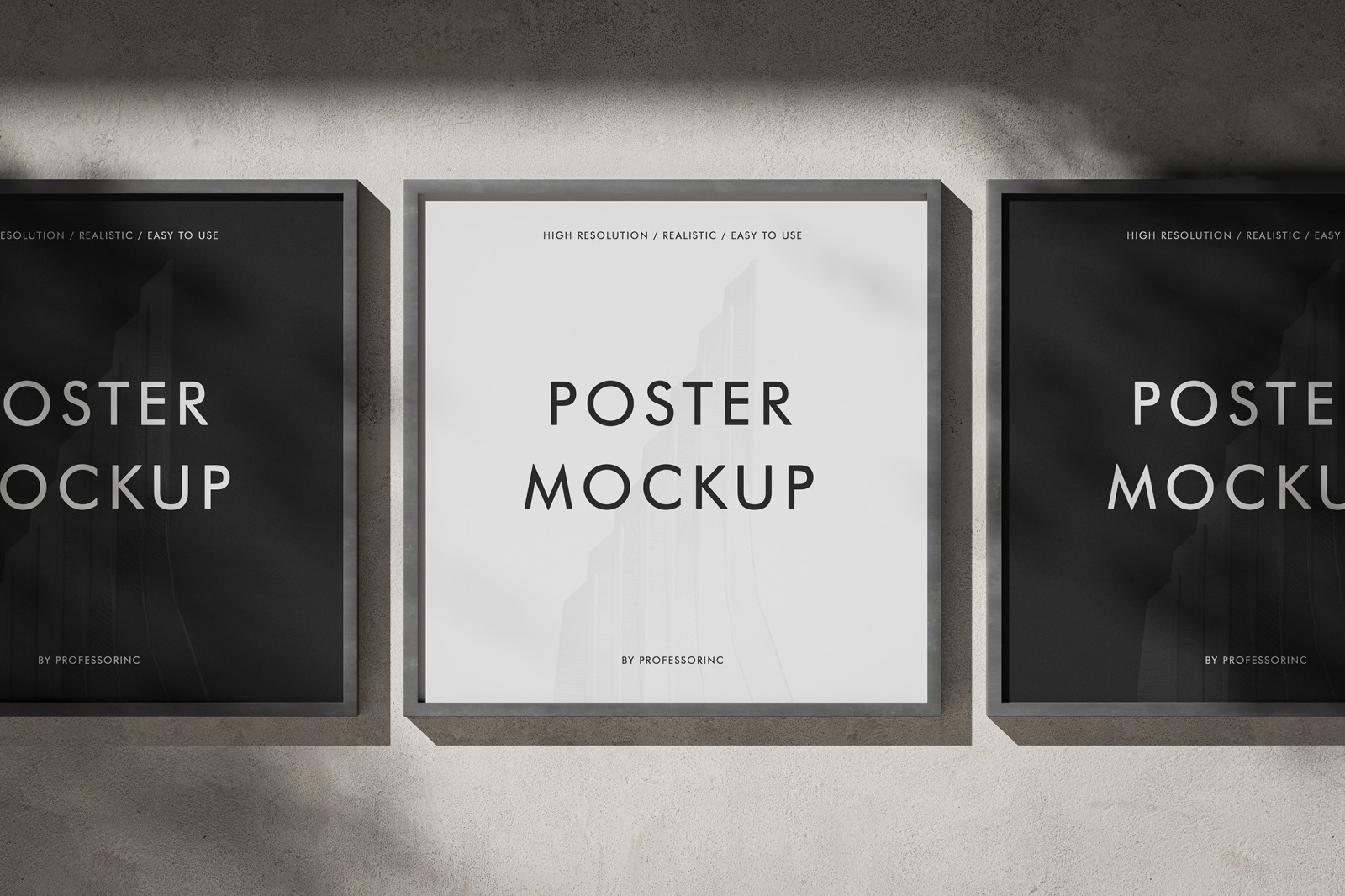 Square Poster Mockup Set