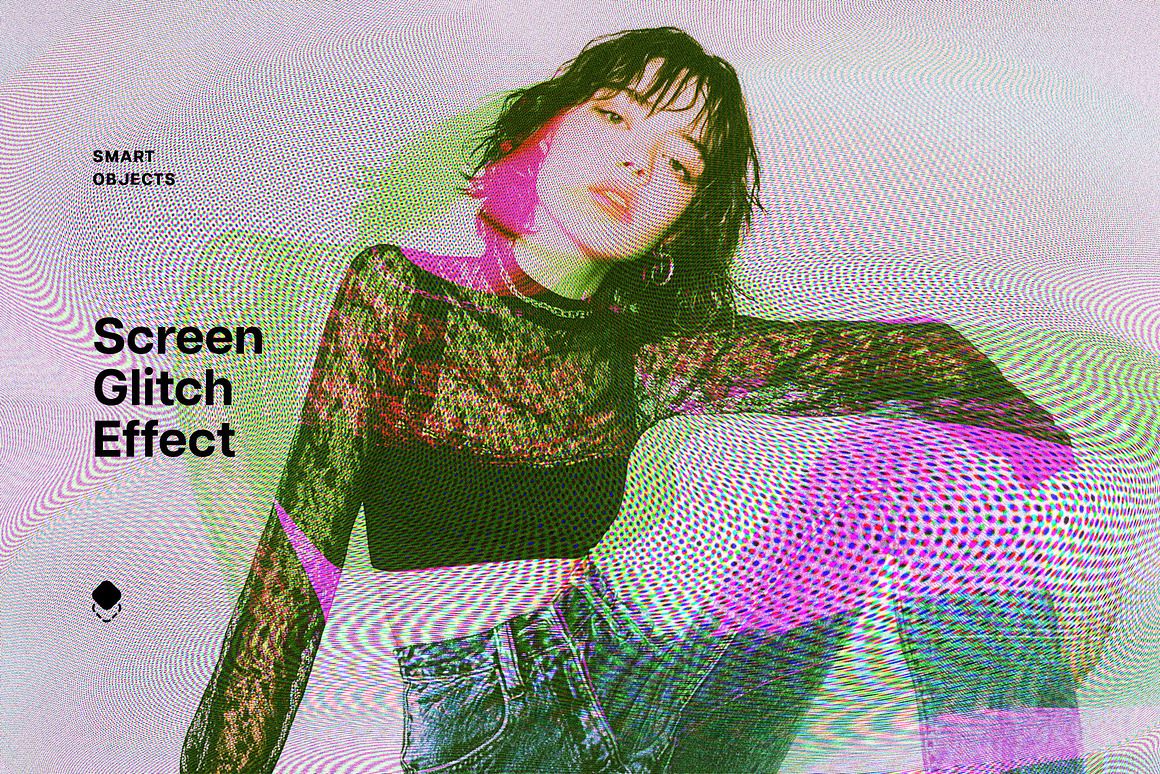 Screen Glitch Photo Effect Screen Glitch Photo Effect