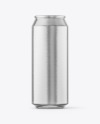 500ml Metallic Drink Can Mockup