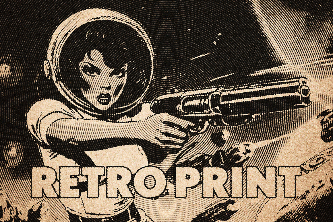 Retro Print Photo Effect Retro Print Photo Effect